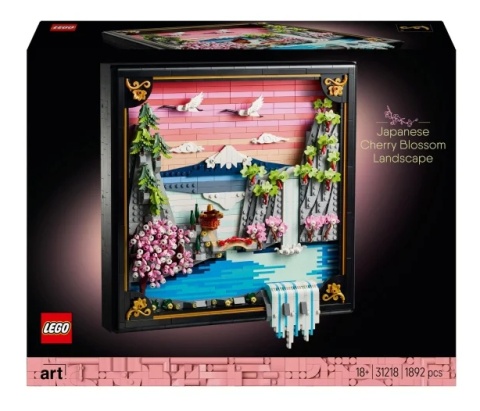 LEGO ART Japoński krajobraz z kwitnącą wiśnią