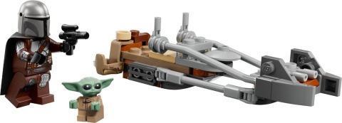 LEGO STAR WARS Śmigacz Mandalorianina i Grogu