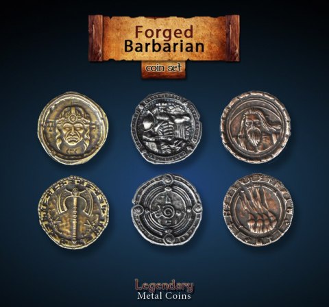 Metalowe Monety - Forged Barbarian