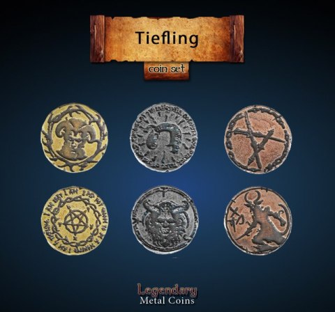 Metalowe Monety - Tiefling