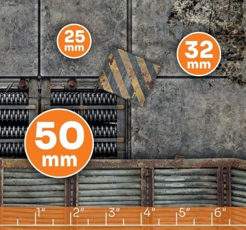 PLAYMATY Upadłe Miasto 36" x 36" - Materiał : Mata latexowa dwustronna