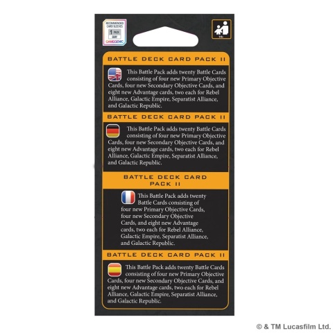 Star Wars Legion 2.0: Battle Deck Card Pack II