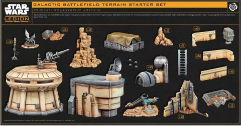 Star Wars Legion 2.0: Galactic Battlefield Terrain Starter Set