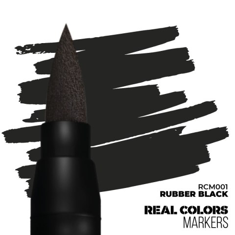 AK Interactive: Real Colors Markers - RCM001 - Rubber Black