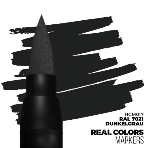 AK Interactive: Real Colors Markers - RCM017 - RAL 7021 Dunkelgrau
