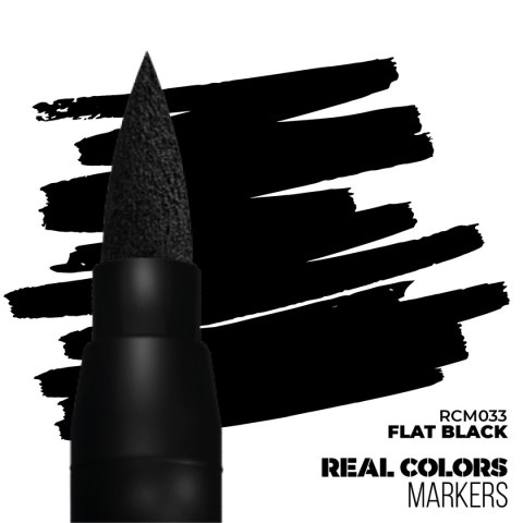 AK Interactive: Real Colors Markers - RCM033 - Flat Black