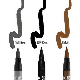 AK Interactive: Real Colors Markers - RCM103 - Set - Weapons (3)