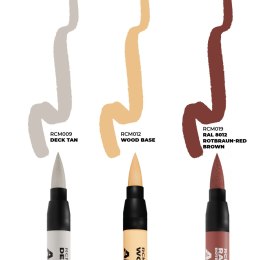 AK Interactive: Real Colors Markers - RCM104 - Set - Ships & Decks (3)