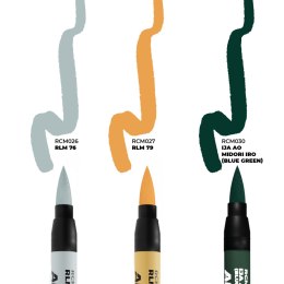 AK Interactive: Real Colors Markers - RCM111 - Set - WWII Axis Aircraft Squiggle Camouflage Colors (3)