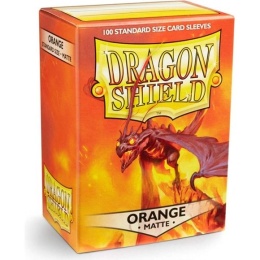 Dragon Shield Matte Sleeves Standard Size - Orange (100)