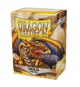 Dragon Shield Matte Sleeves Standard Size - Gold (100)