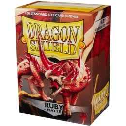 Dragon Shield Matte Sleeves Standard Size - Ruby (100)