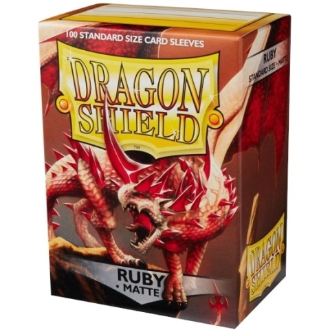 Dragon Shield Matte Sleeves Standard Size - Ruby (100)