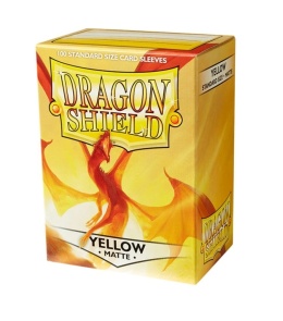 Dragon Shield Matte Sleeves Standard Size - Yellow (100)