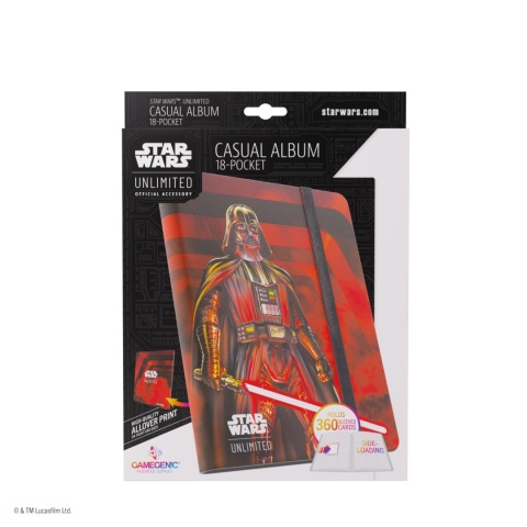 Gamegenic: Star Wars Unlimited Card Game - 18-Pocket Album - Darth Vader Unstoppable