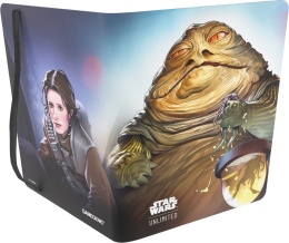 Gamegenic: Star Wars Unlimited Card Game - 18-Pocket Album - Leia Organa/Jabba the Hutt