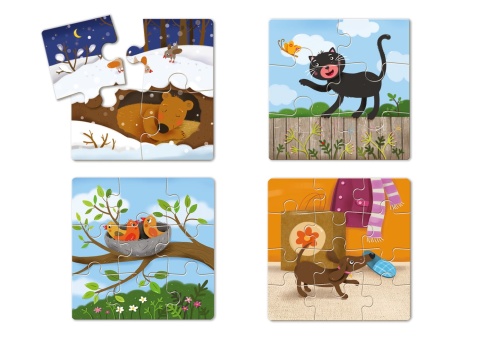 4 Puzzle z Kotem