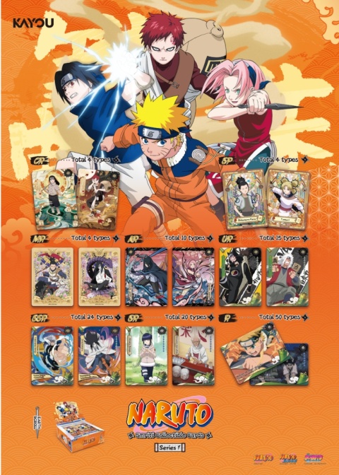 Naruto: Smriti Collectible Cards - Earth Scroll - Gold Blister Display (24)
