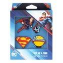 DC COMICS SUPERMAN - zestaw 4 Przypinek