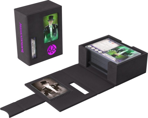 Gamegenic: Arkham Horror - Investigator Deck Tome - Mystic (Black-Purple)