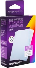 Gamegenic: Board Game Sleeves - Standard European (62x94 mm) - Clear - 50 sztuk