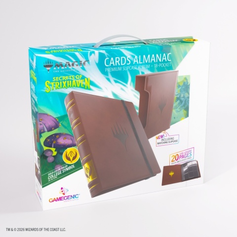 Gamegenic: Magic the Gathering - Secrets of Strixhaven - Cards Almanac - 18-Pocket Premium Slipcase Album - Silverquill
