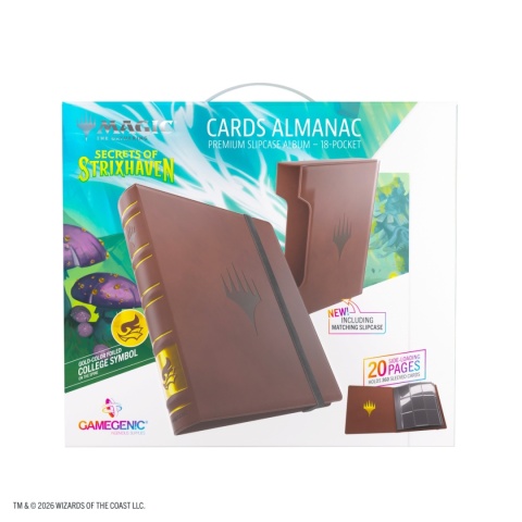 Gamegenic: Magic the Gathering - Secrets of Strixhaven - Cards Almanac - 18-Pocket Premium Slipcase Album - Prismari