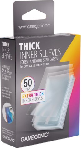 Gamegenic: Thick Inner Sleeves - Standard (64x89 mm) - 50 sztuk