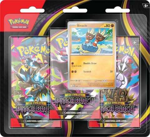 Pokemon TCG: Pitch Black - 3-Pack Blister Binacle (1)