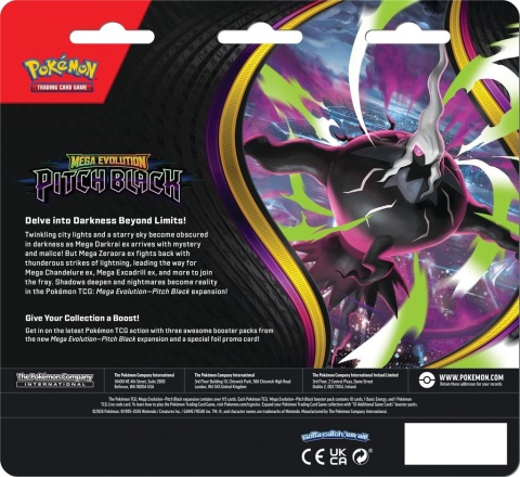 Pokemon TCG: Pitch Black - 3-Pack Blister Binacle (1)