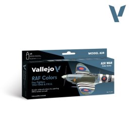 Vallejo: 71.162 - Model Air - Air War - RAF Colors - Day Fighters 1941-1945 & P.R.U. (8x18 ml)