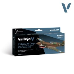 Vallejo: 71.184 - Model Air - Air War - US Army Air Corps - China-Burma-India (CBI) Pacific Theather WWII (8x18 ml)
