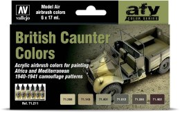 Vallejo: 71.211 - Model Air - AFV - British Caunter Colors (6x17 ml)