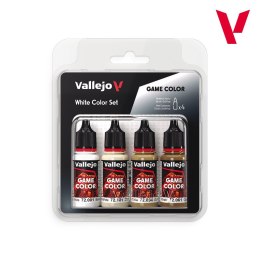 Vallejo: 72.386 - Game Color - White Color Set (4x18 ml)