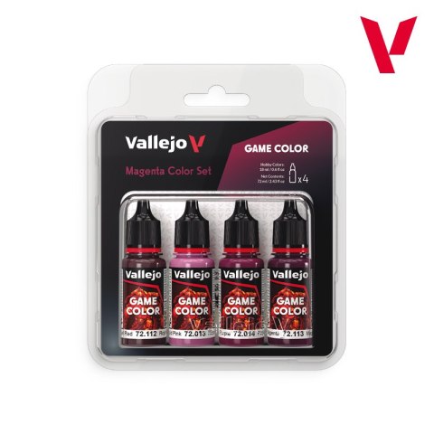 Vallejo: 72.388 - Game Color - Magenta Color Set (4x18 ml)