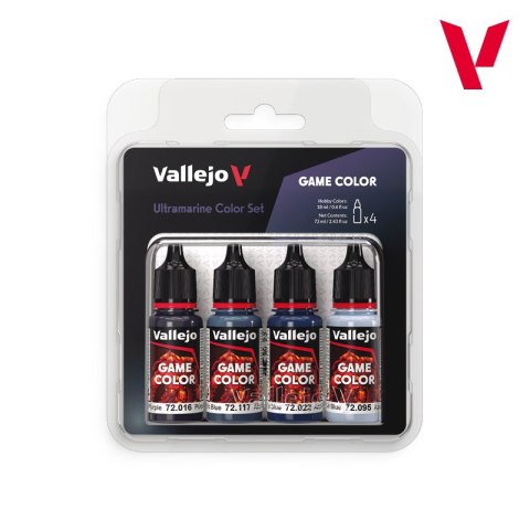 Vallejo: 72.389 - Game Color - Ultramarine Color Set (4x18 ml)