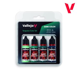 Vallejo: 72.390 - Game Color - Turquoise Color Set (4x18 ml)