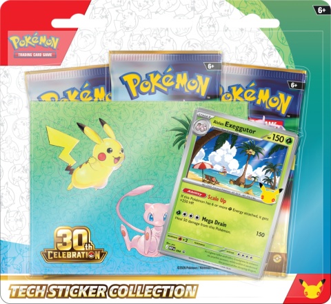 Pokemon TCG: 30th Celebration - Tech Sticker Collection - Alolan Exeggutor