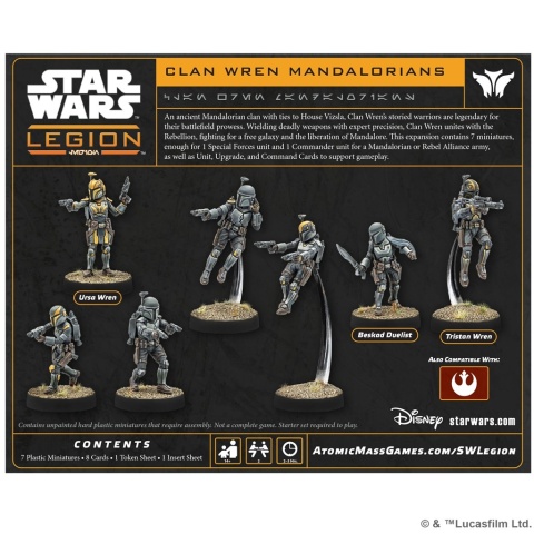 Star Wars: Legion 2.0 - Clan Wren Mandalorians