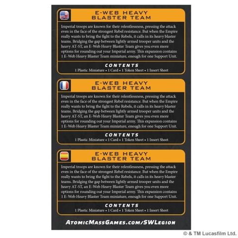 Star Wars Legion 2.0: E-Web Heavy Blaster Team