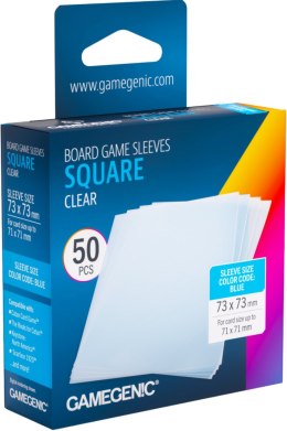 Gamegenic: Board Game Sleeves - Square (73x73 mm) - Clear - 50 sztuk