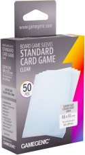 Gamegenic: Board Game Sleeves - Standard (66x91 mm) - Clear - 50 sztuk