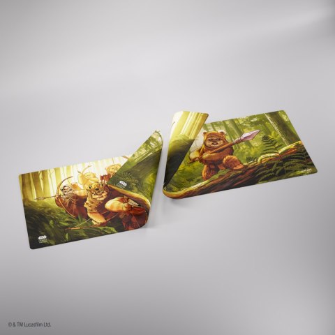 Gamegenic: Star Wars Unlimited - Double-Sided Game Mat - Wicket & Ewok Archers