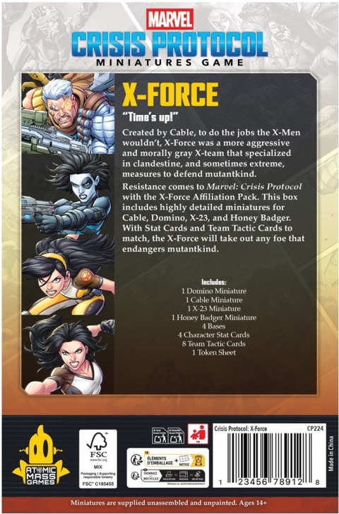Marvel: Crisis Protocol - X-Force Affiliation Pack