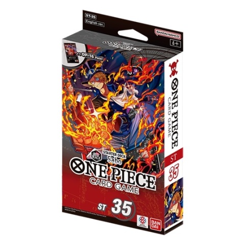 One Piece: The Card Game - ST-35 - Starter Deck - Red/Black Sabo