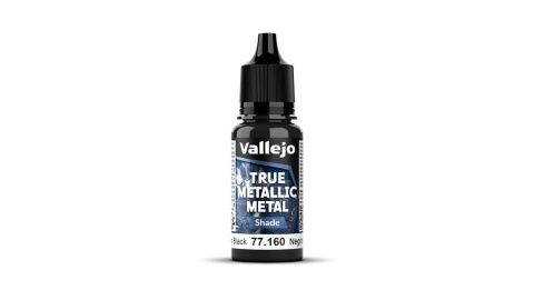 Vallejo: 77.270 - True Metallic Metal - Obsidian Black Paint Set (4)