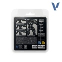 Vallejo: 77.270 - True Metallic Metal - Obsidian Black Paint Set (4)