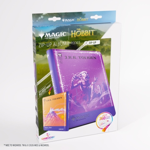 Gamegenic: Magic the Gathering - The Hobbit - Zip-Up Album 18-Pocket - Gollum, Riddle Master/The Lonely Mountain