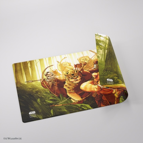 Gamegenic: Star Wars Unlimited - Double-Sided Game Mat - Wicket & Ewok Archers