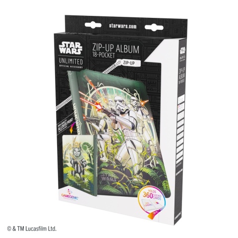 Gamegenic: Star Wars Unlimited - Zip-Up Album 18-Pocket - The First Legion & Teebo